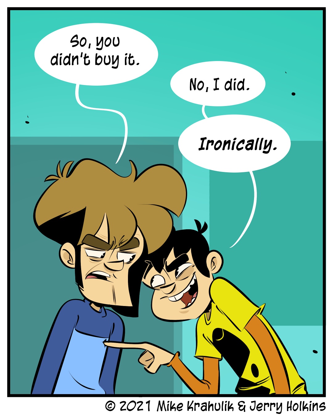 Double Reverse Irony Penny Arcade