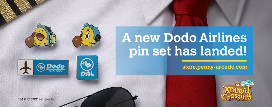 Dodo Airlines Pin Set