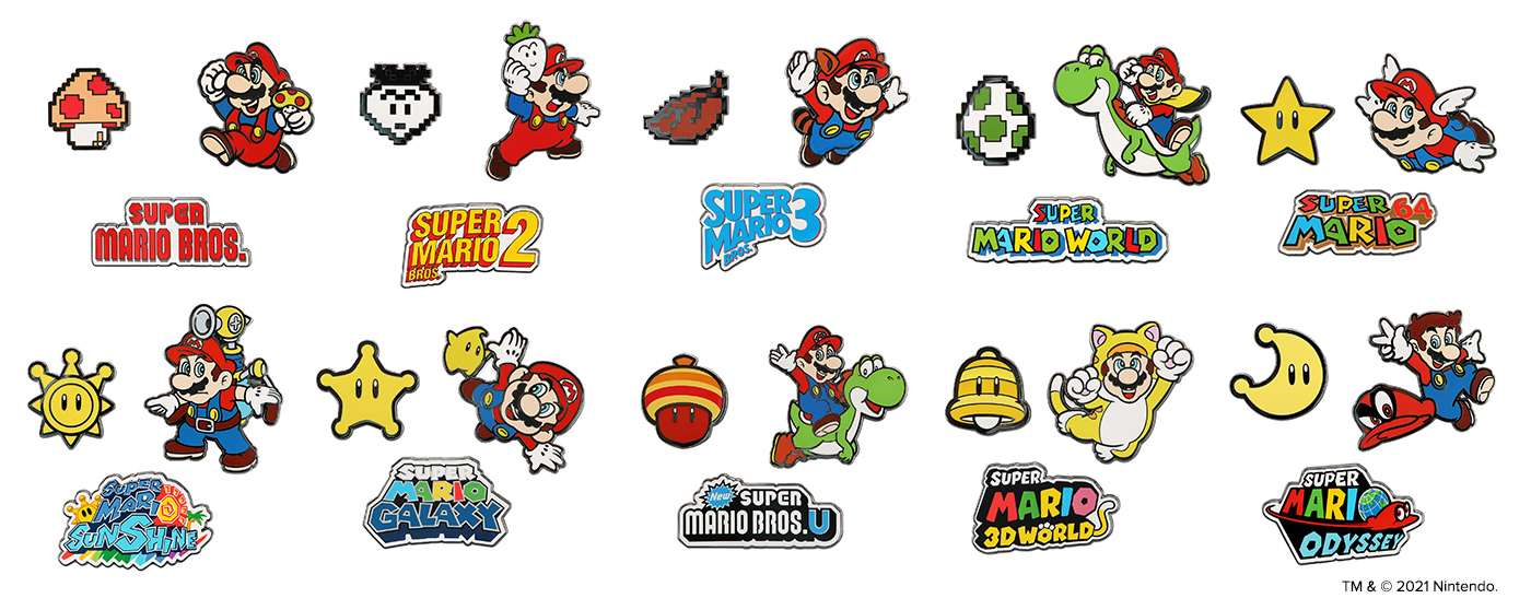 super mario pin set 2