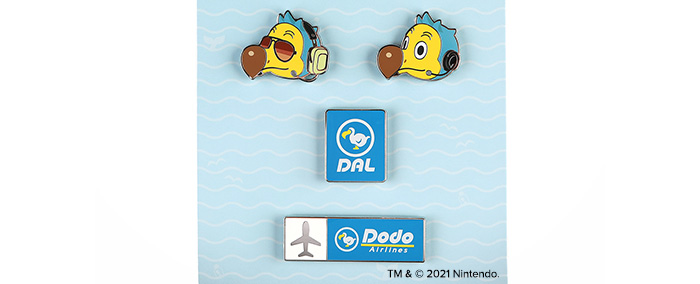 Dodo Airlines Pin Set