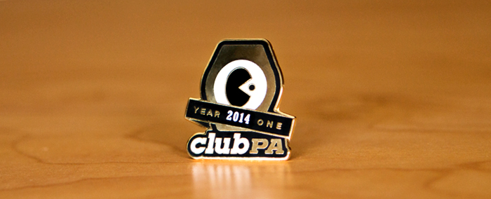 Year One Club PA Pin!