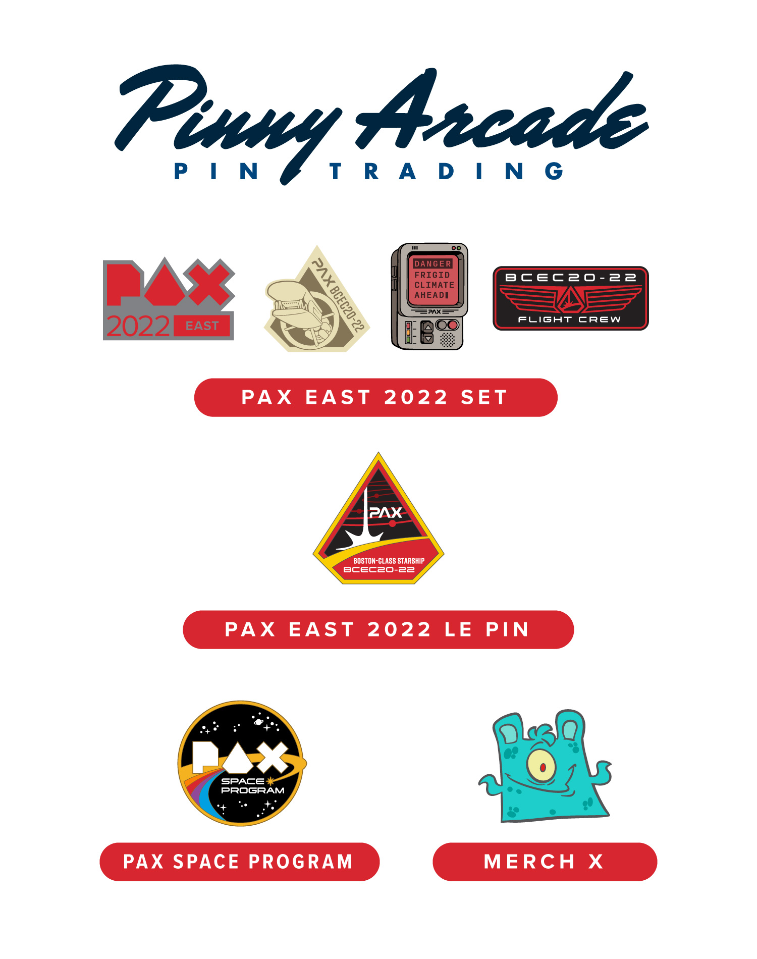 PAX EAST 2022 Show Pins