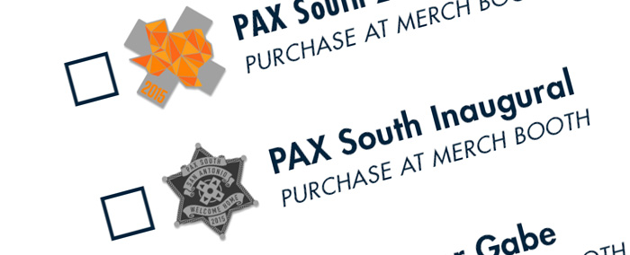 PAX South 2015 Pin Quest!