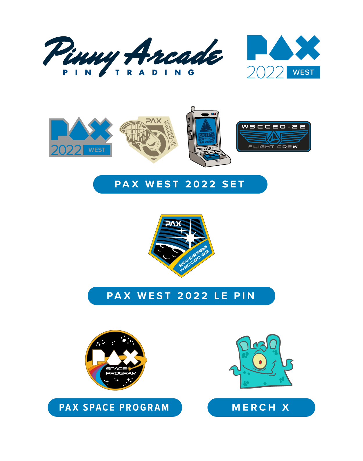 PAX WEST 2022 Show Pins