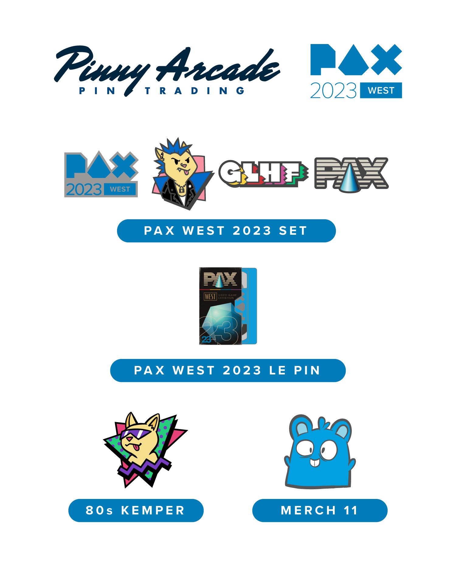 PAX WEST 2023 Show Pins