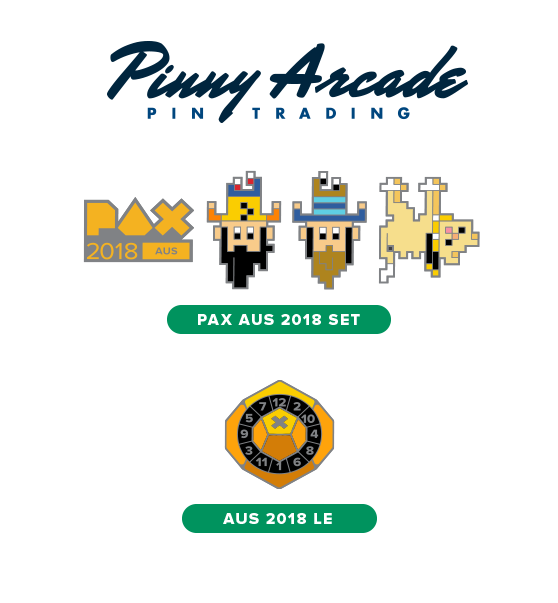 PAX AUS 2017 Show Pins