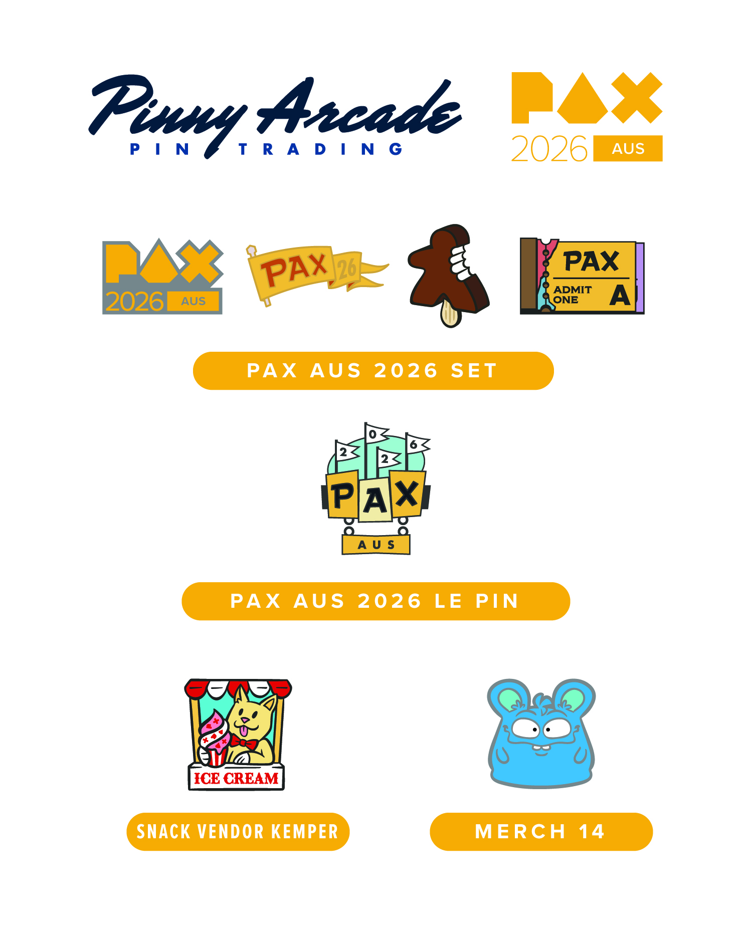 PAX AUS 2026 Show Pins