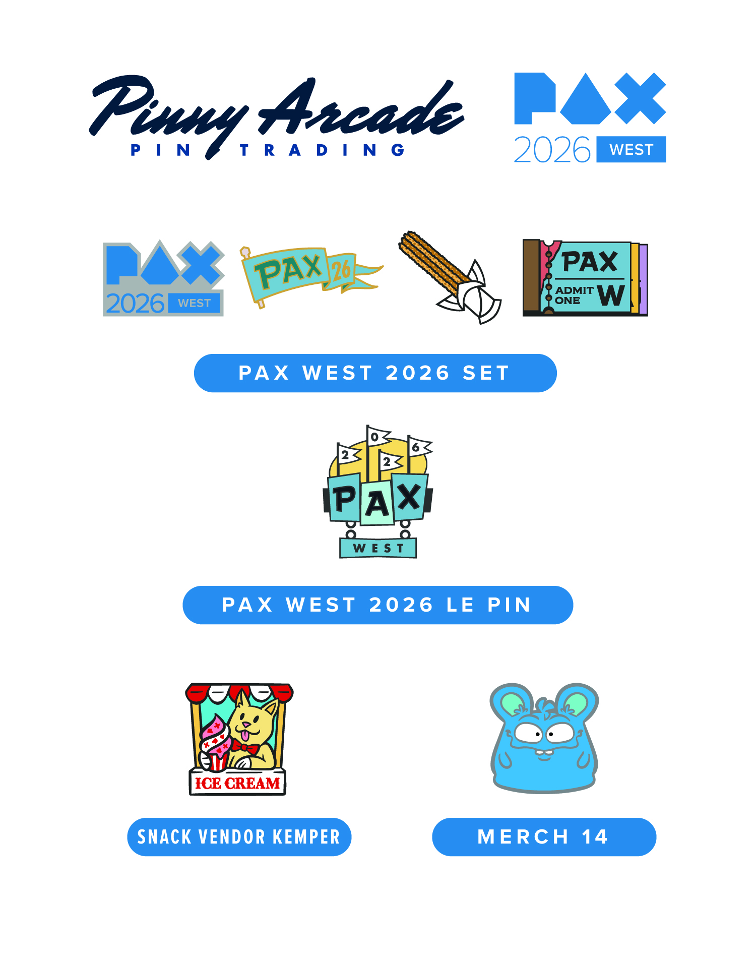 PAX WEST 2026 Show Pins